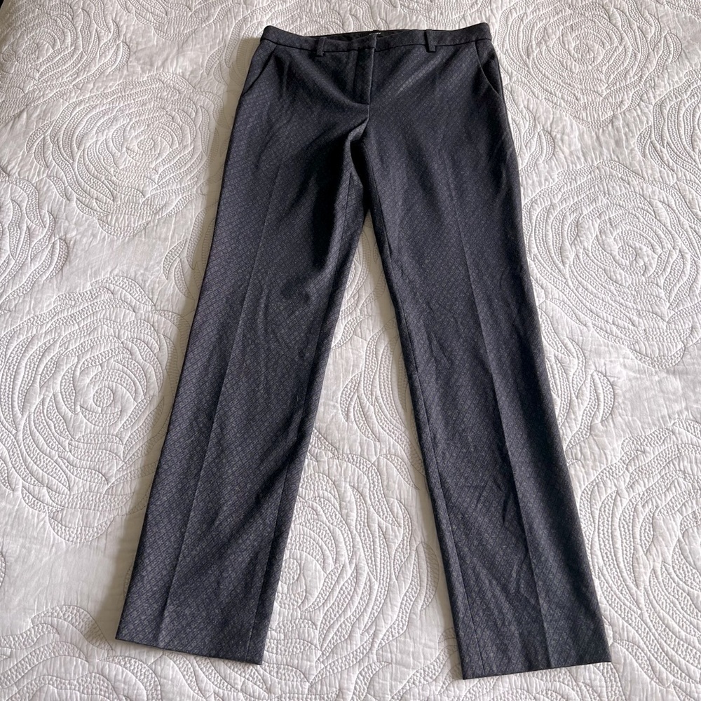 Theory - Tailored Trouser in Stretch Knit - Charcoal Multi - Picture 4 of 14